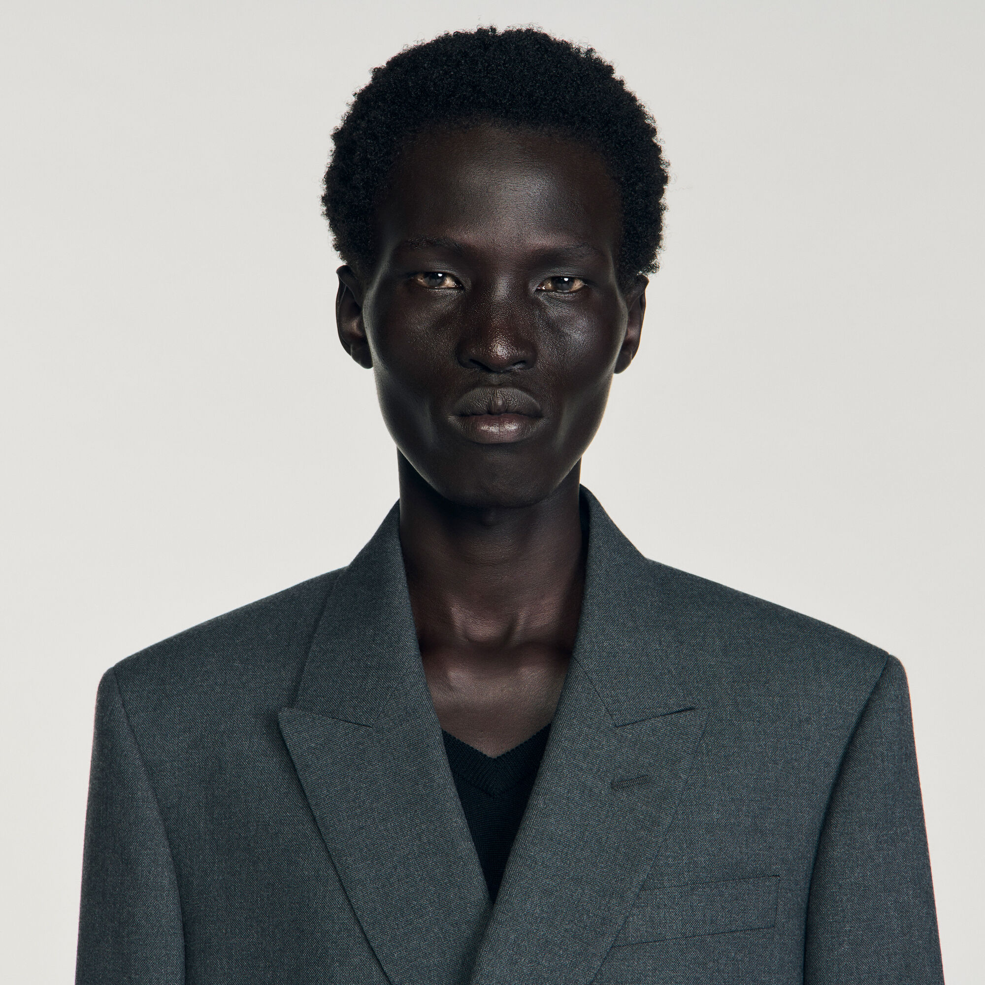 Double-breasted suit jacket
