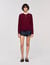 Ruffled-neck jumper