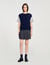 Dual-material knit jumper
