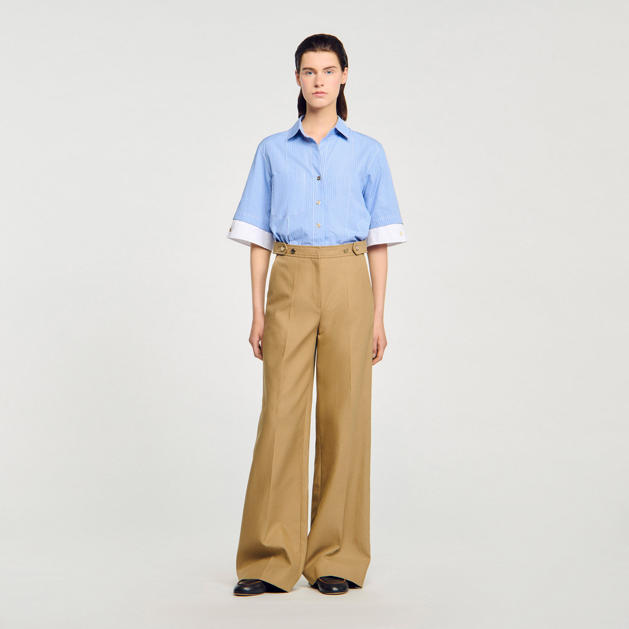 Cotton suit trousers