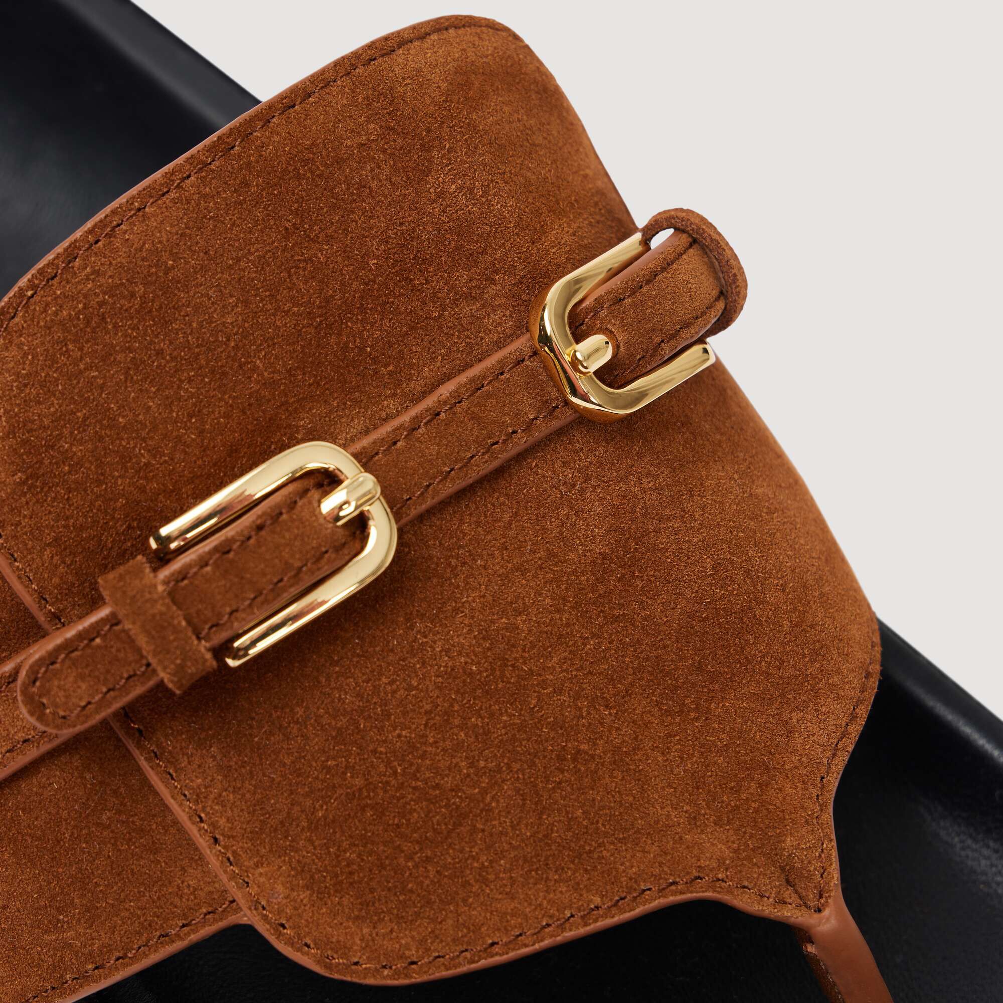 Suede buckle sandals