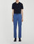 Elasticated straight-leg trousers