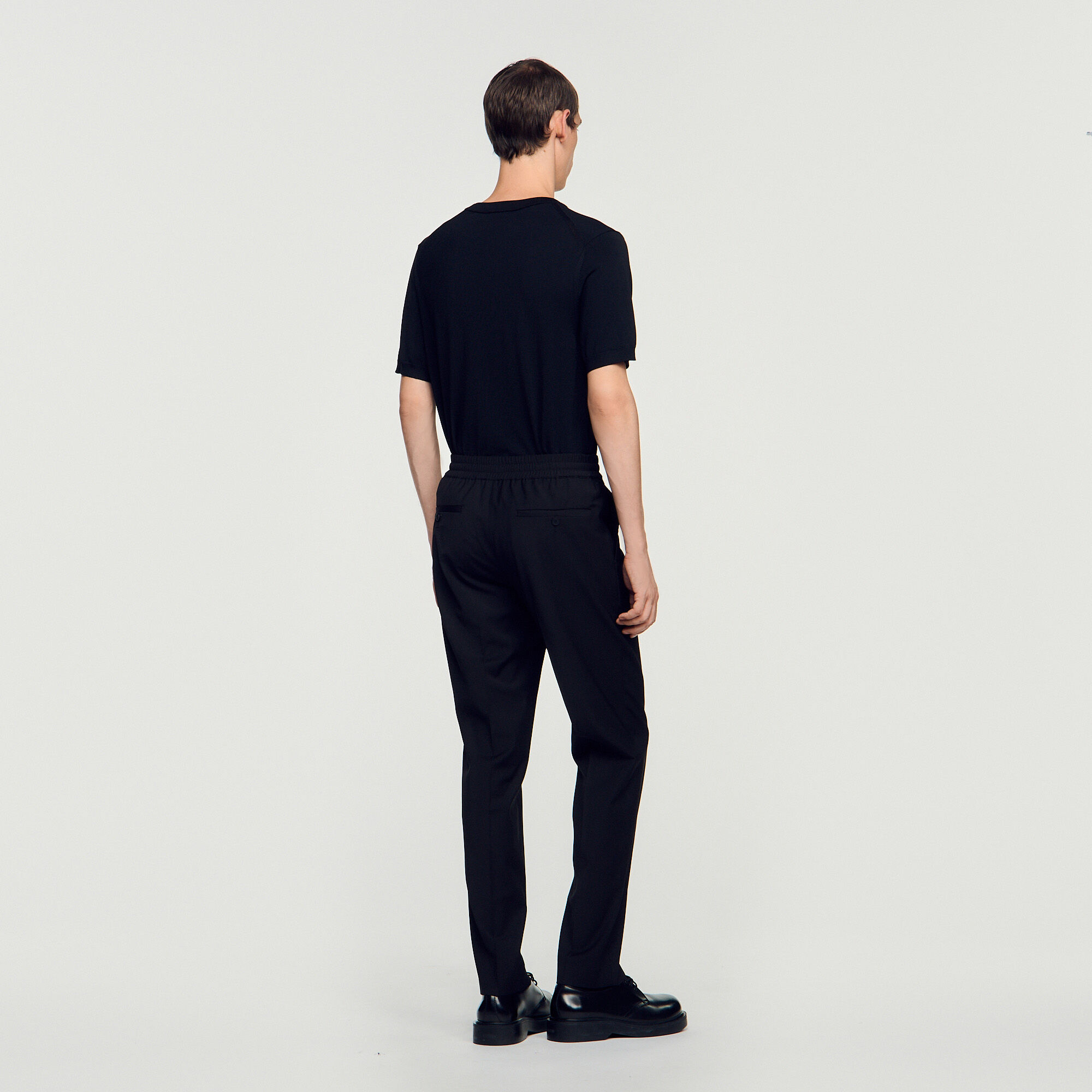 Elasticated straight-leg trousers - Men | Sandro