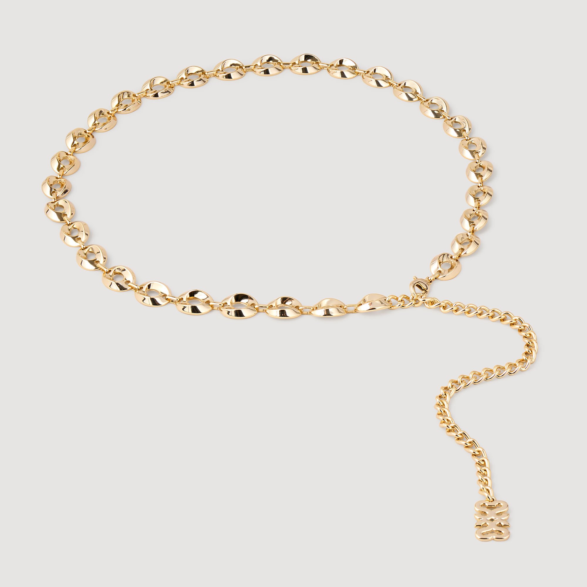 Chain belt white / beige For Women | Sandro Paris