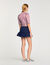 Ruffled striped shirt