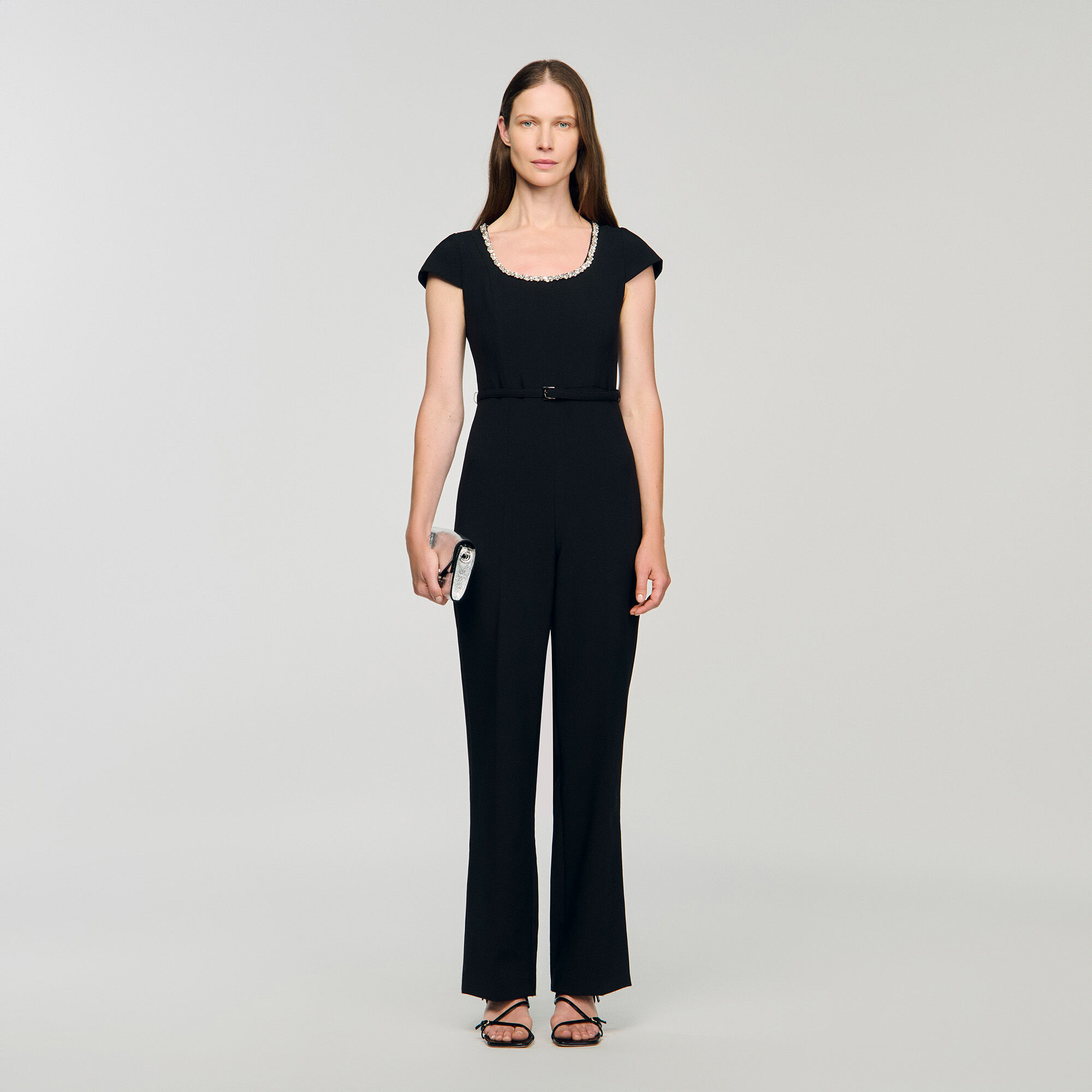 Sandro Paris ブラック　オールインワン Jumpsuits for women | Sandro Paris