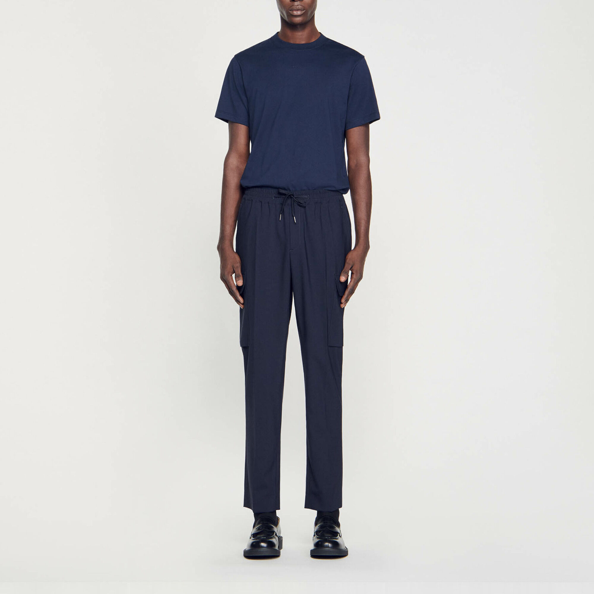 Elasticated cargo trousers