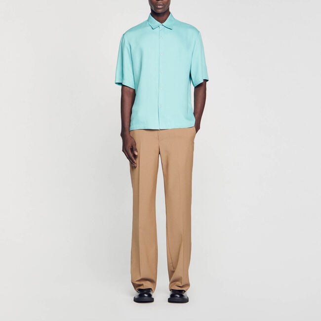 Button-front shirt