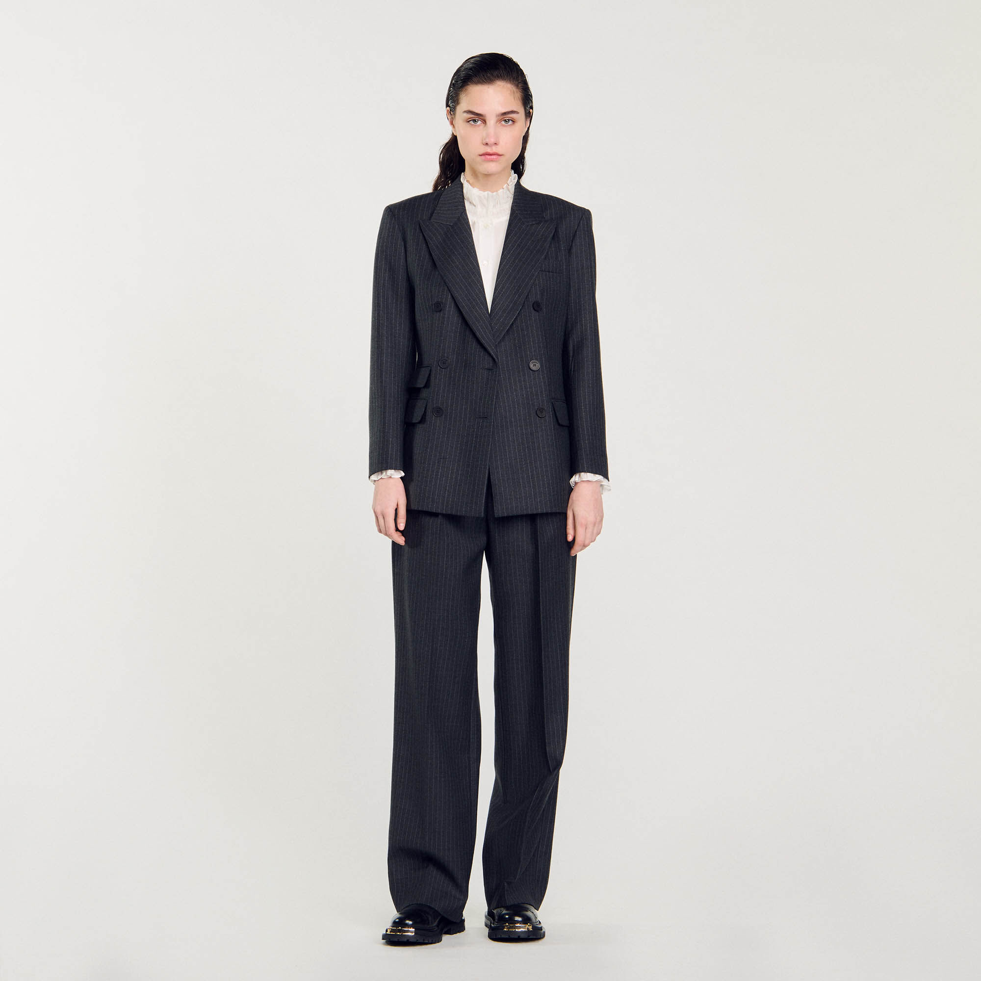 Stripy suit jacket