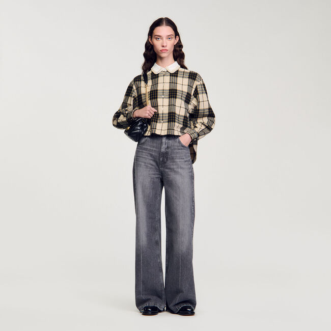 Check flannel shirt