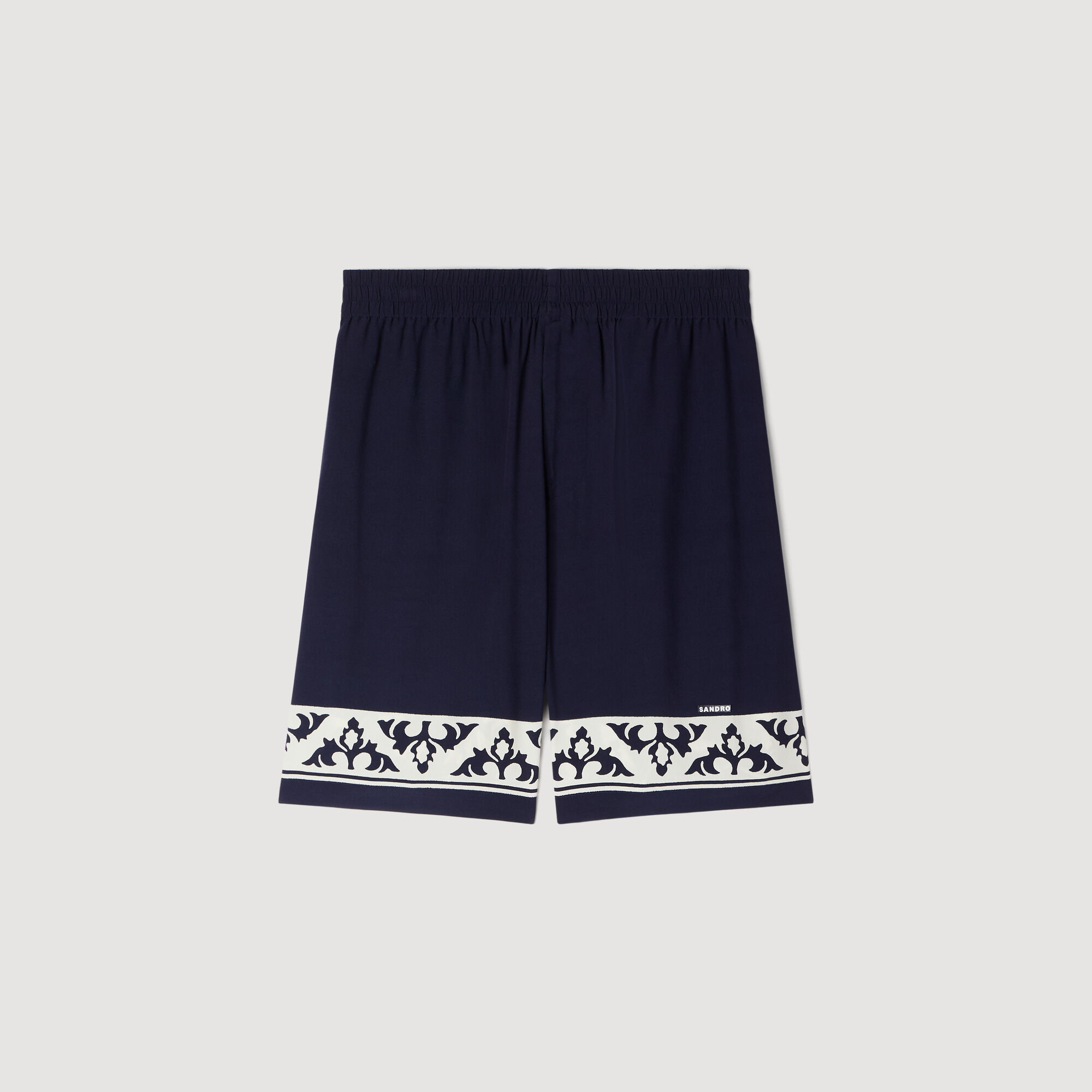 Contrast pattern floaty shorts