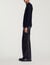 Rib knit crew neck jumper