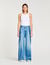 Jeans with contrasting panels