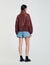 Oversized leather jacket