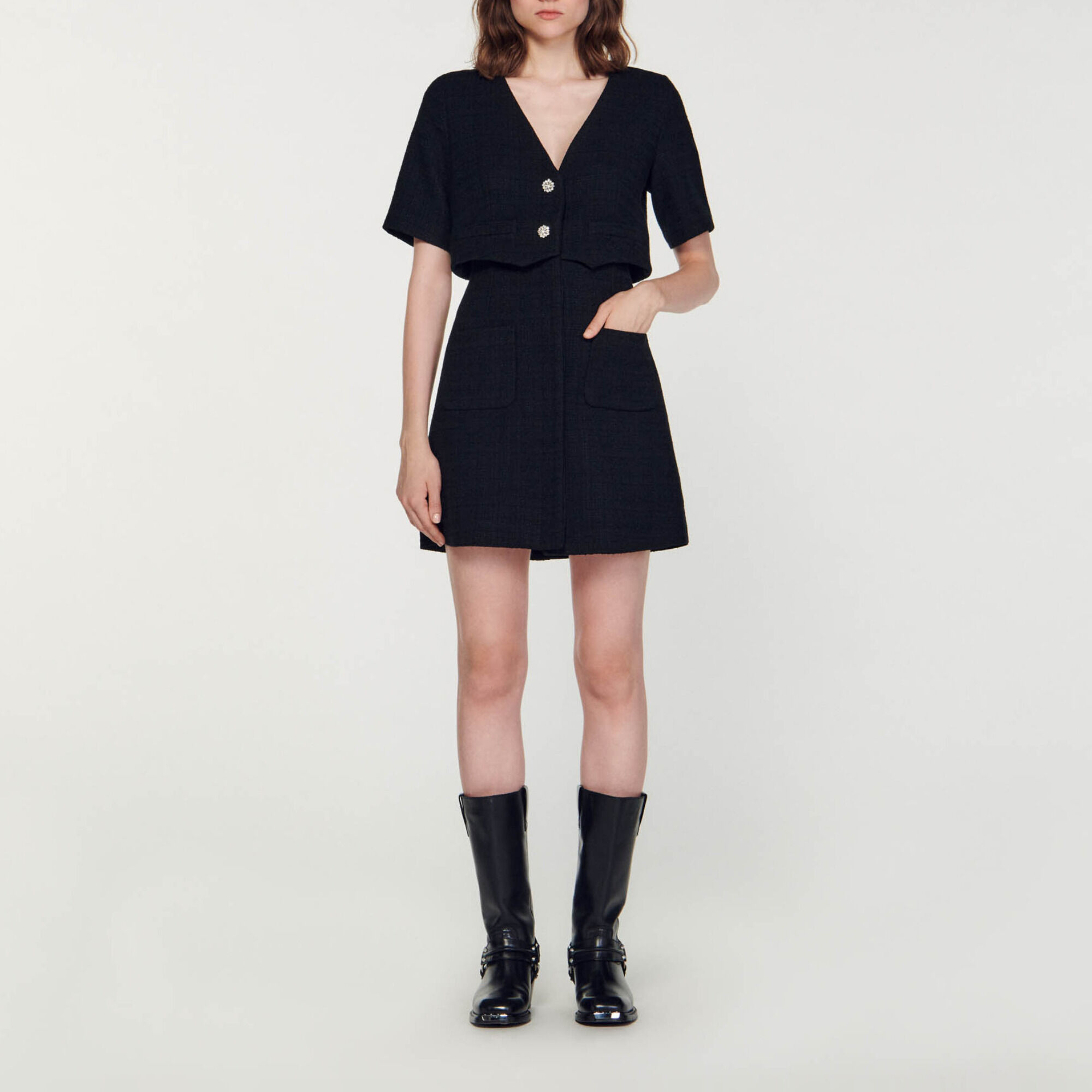 Sandro shop black dress