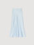 Long satin-effect skirt
