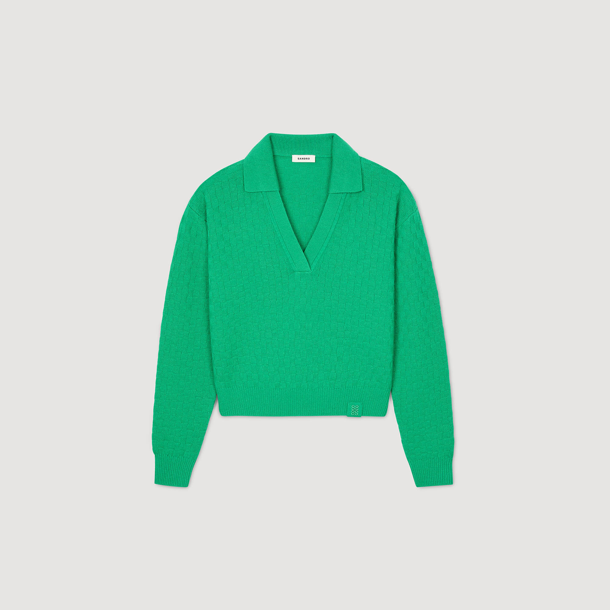 Polo-neck jumper