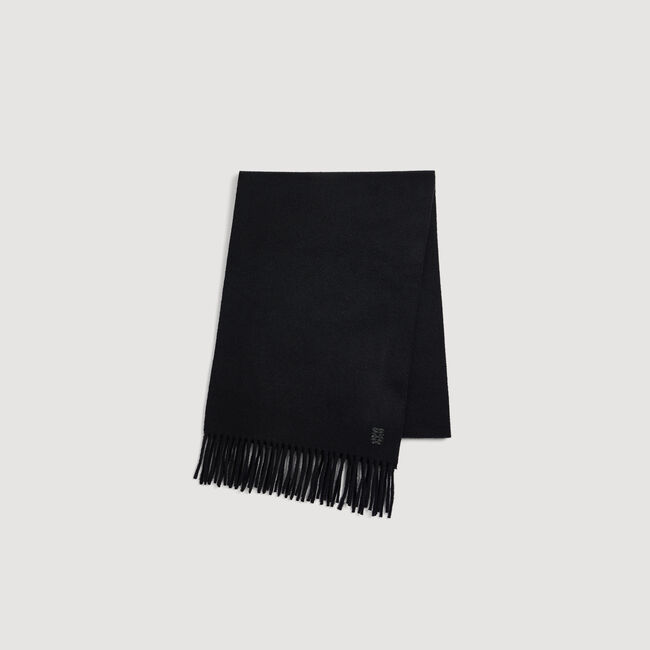 Fringed wool scarf - Men | Sandro