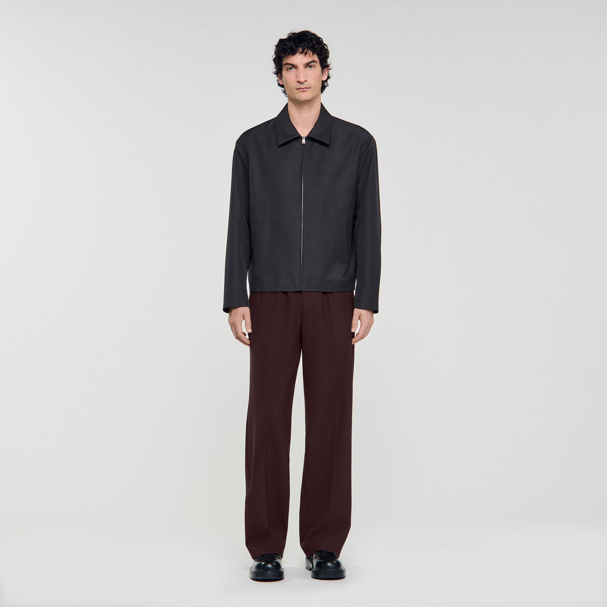 Technical zip-up jacket