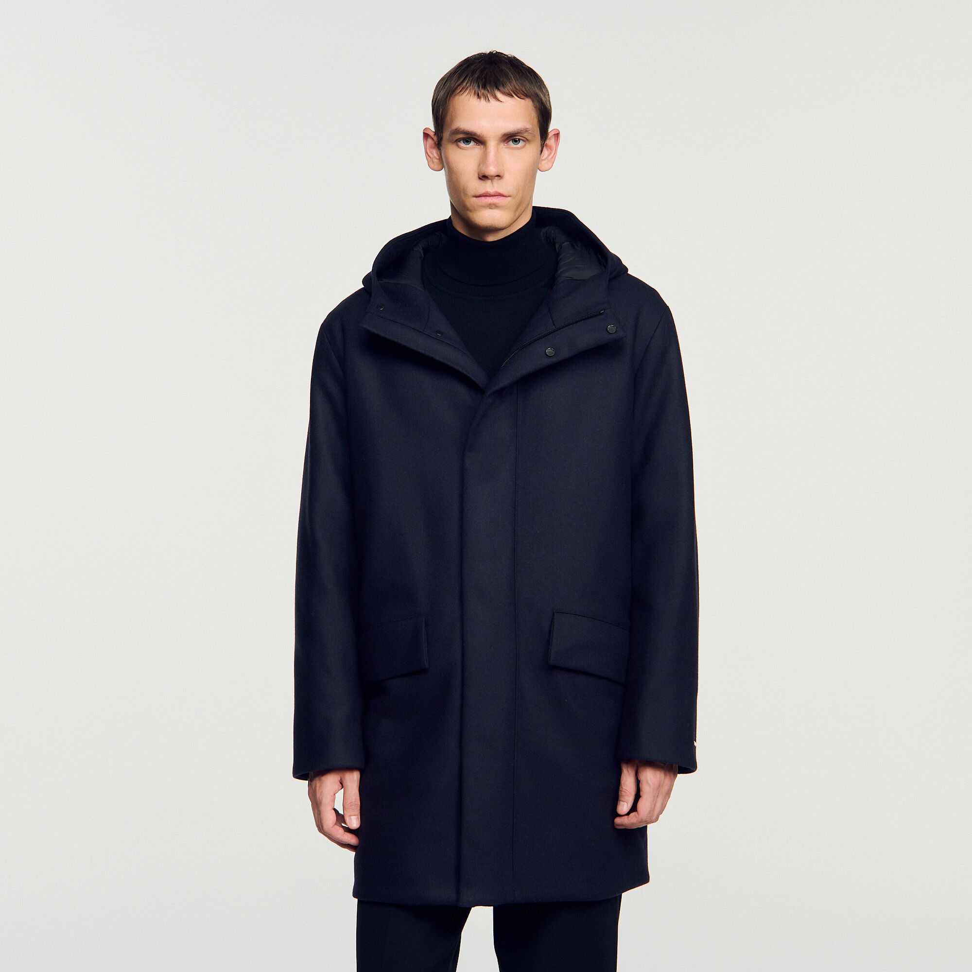 Wool and cashmere parka - Men | Sandro