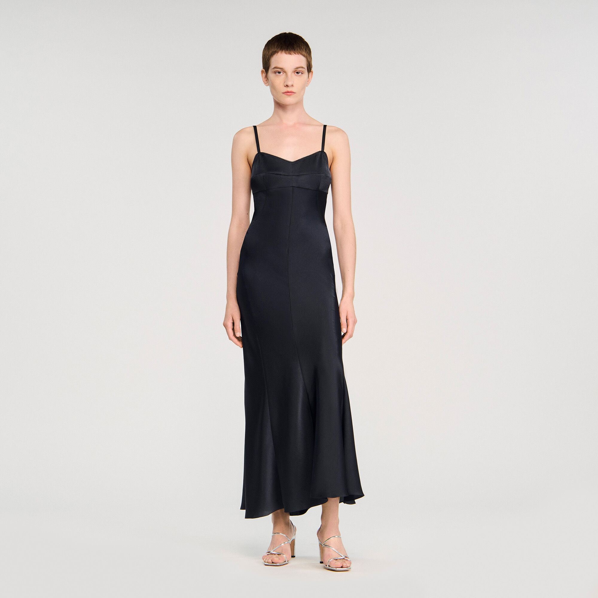 Dress with straps for women | Sandro Paris