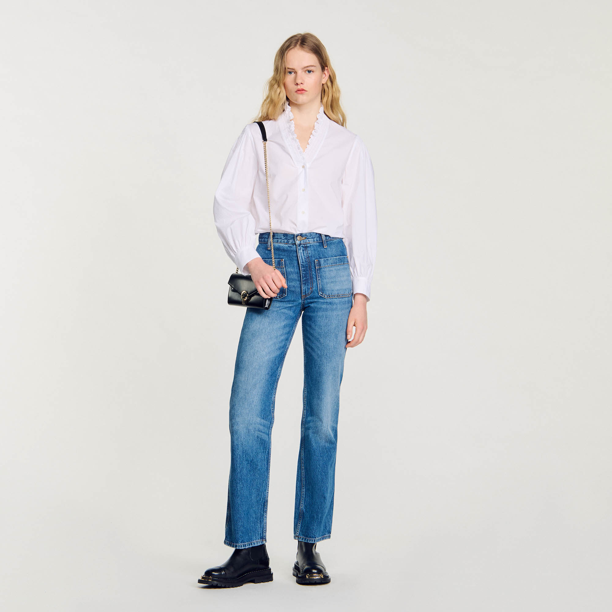 Cotton blouse for women Sandro Paris