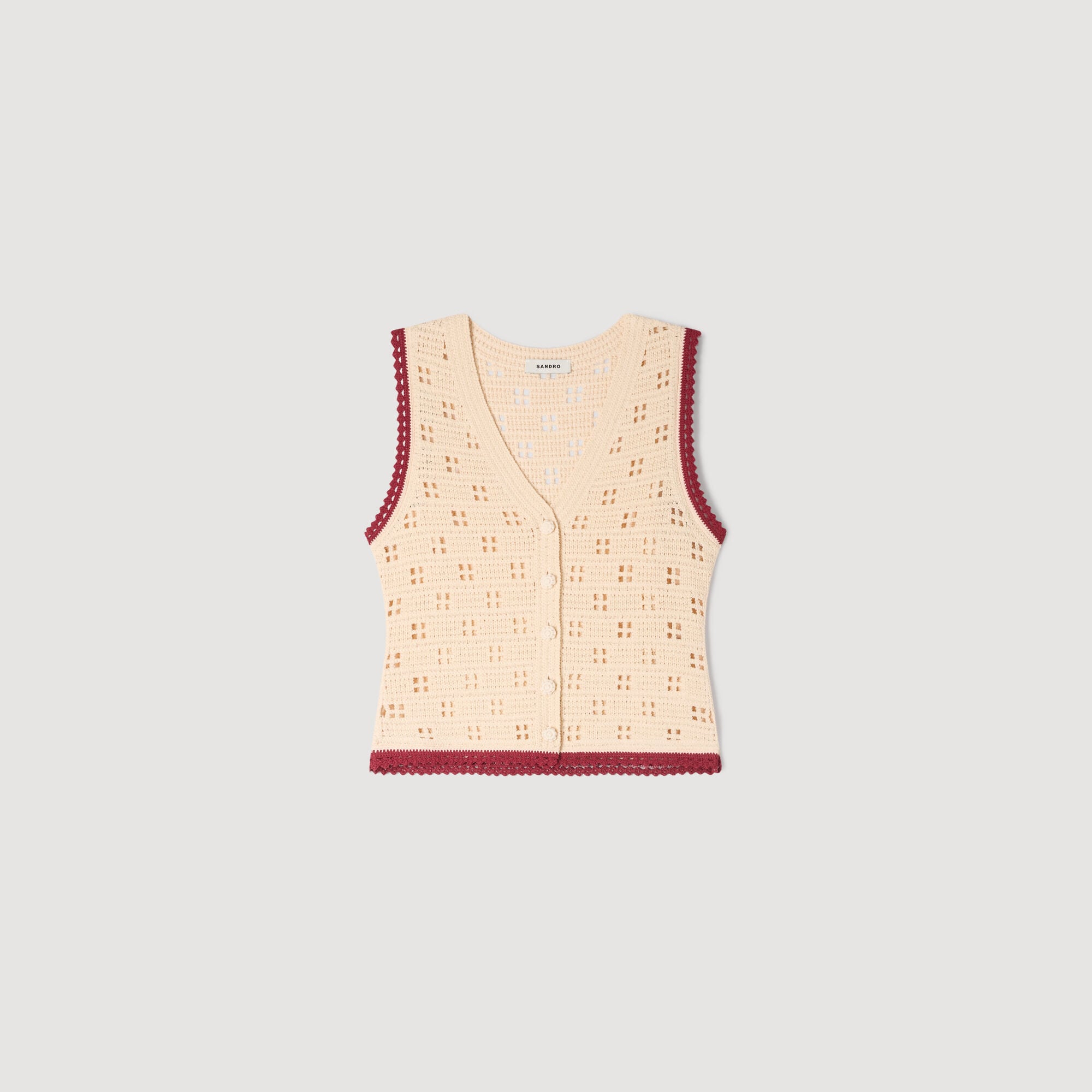Crochet-style cardigan