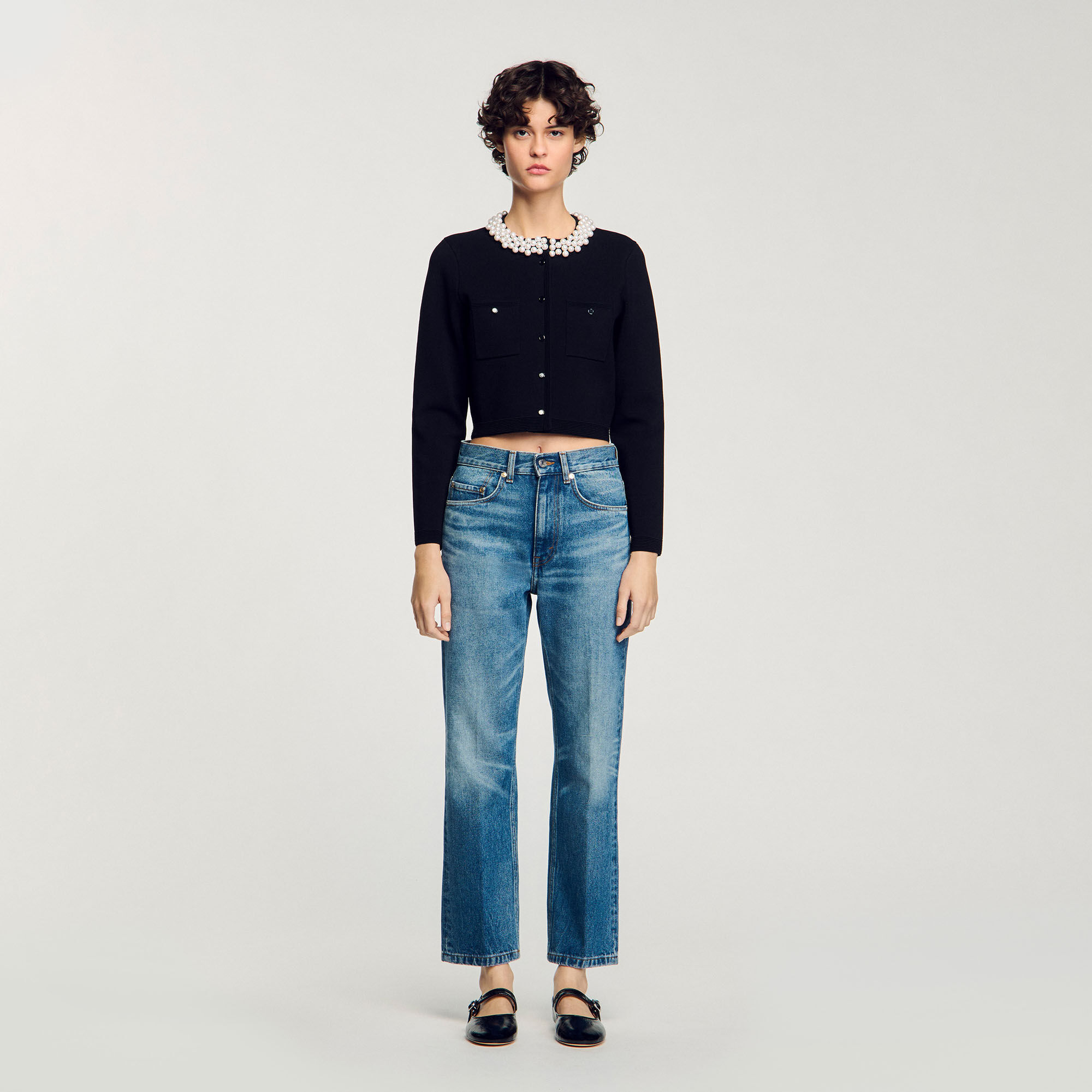 トップス NAMACHECO 22aw CYRUS CARDIGAN BLACK S Namacheko Cyrus Cardigan - Black | Garmentory