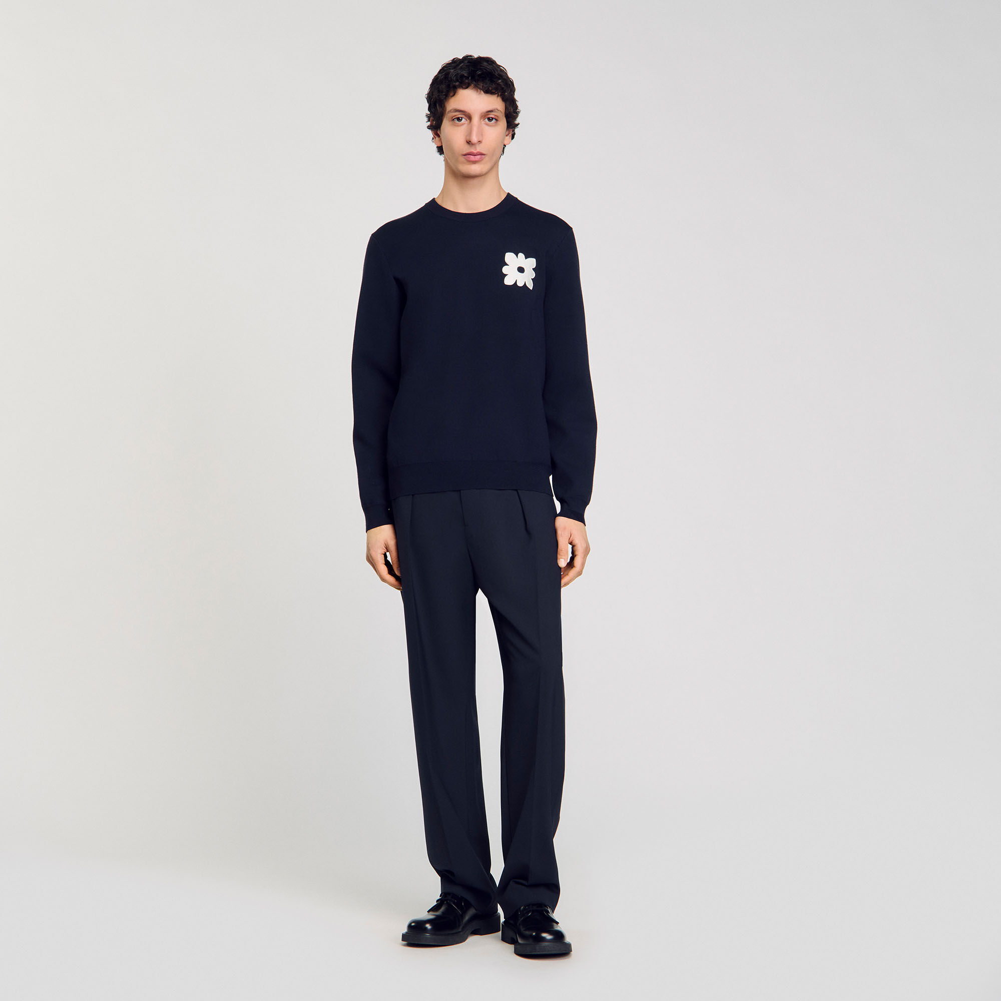 Jumper with flower detail