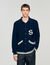 Wool cardigan with patch S