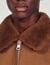 Shearling collar aviator jacket