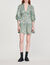 Short flowing dress with floral print