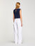 Sleeveless striped T-shirt