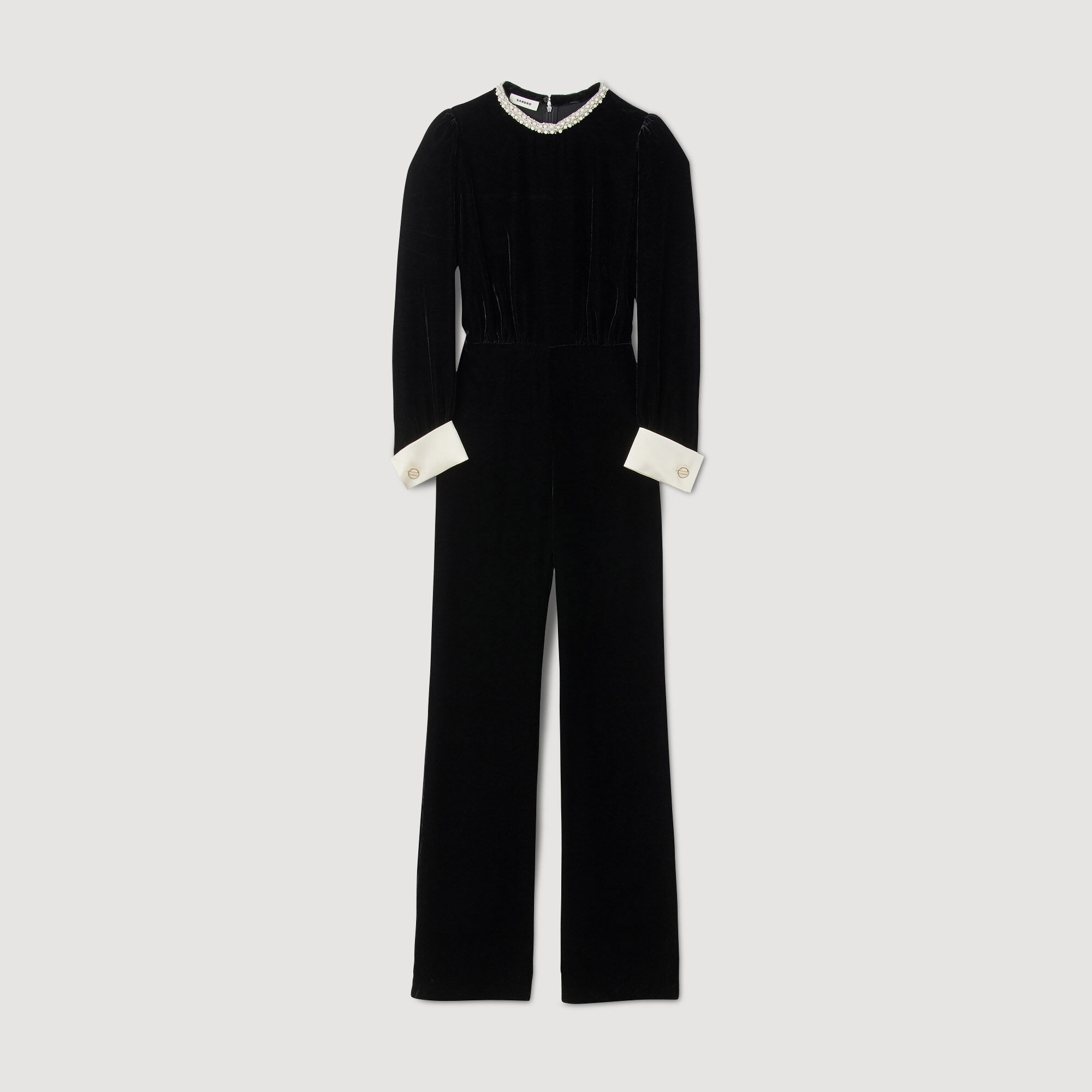 Sandro black hot sale jumpsuit