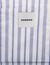 Striped canvas tote bag