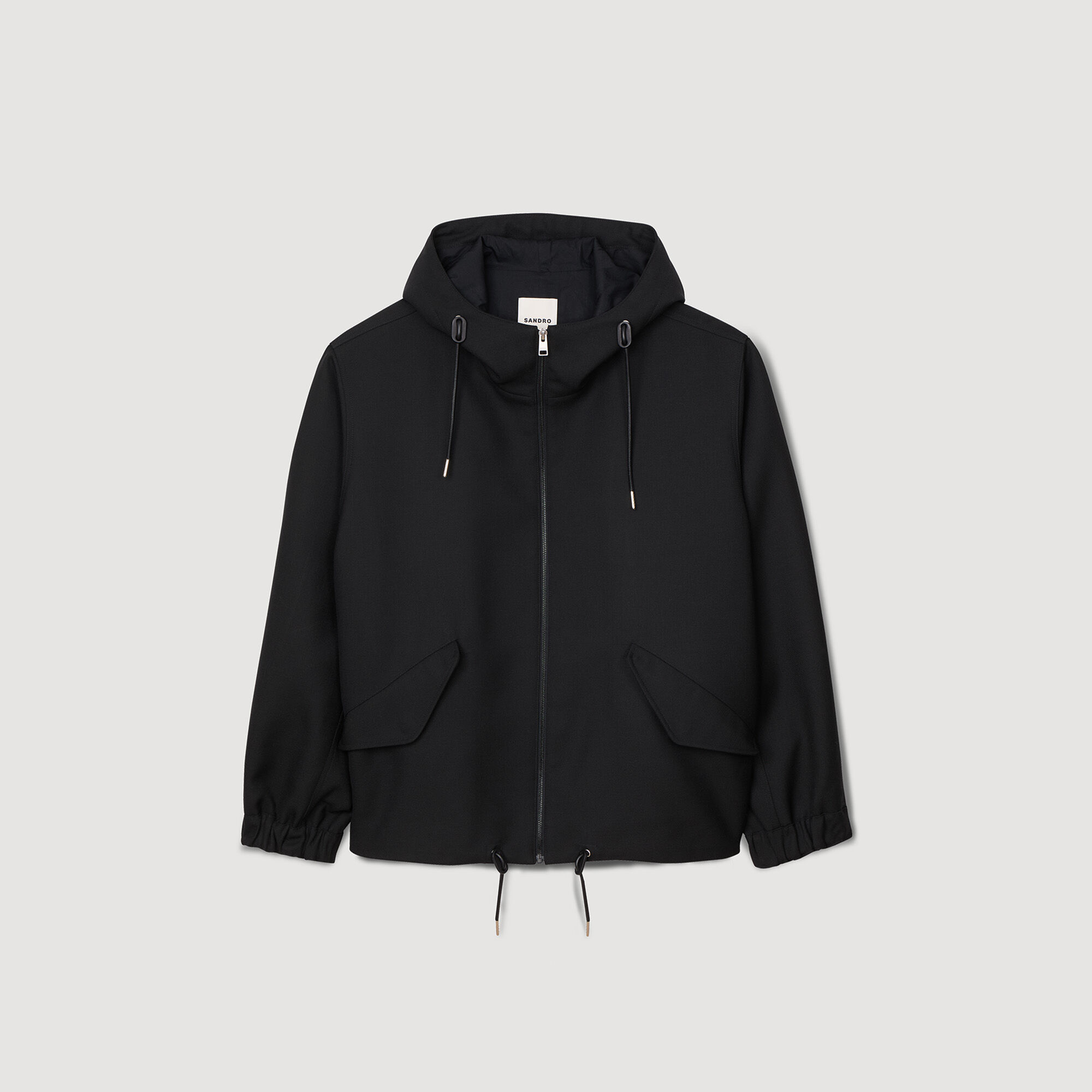 Oversized jacket black / gray for Men | Sandro Paris