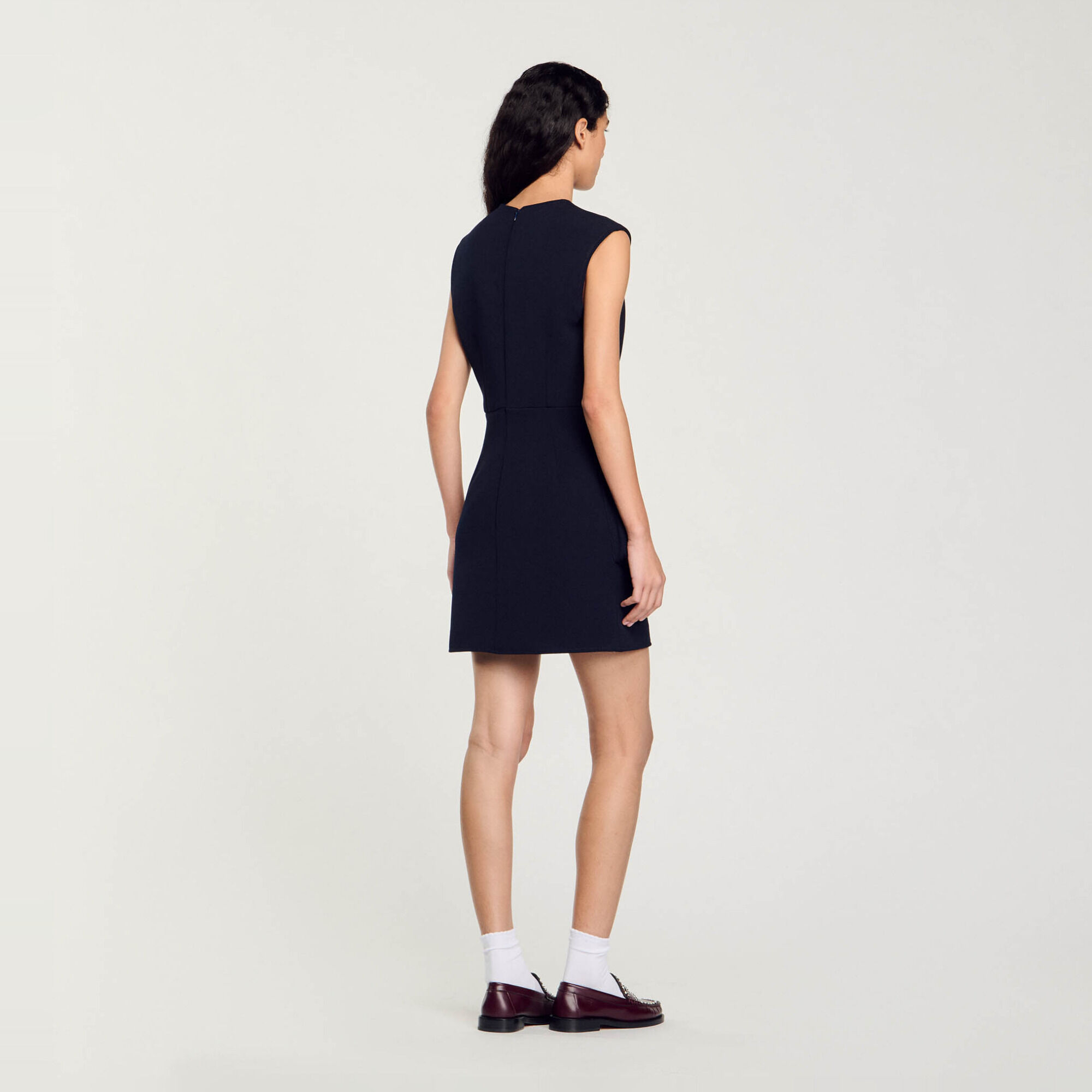 Short dress with buttons