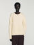Honeycomb stitch wool jumper