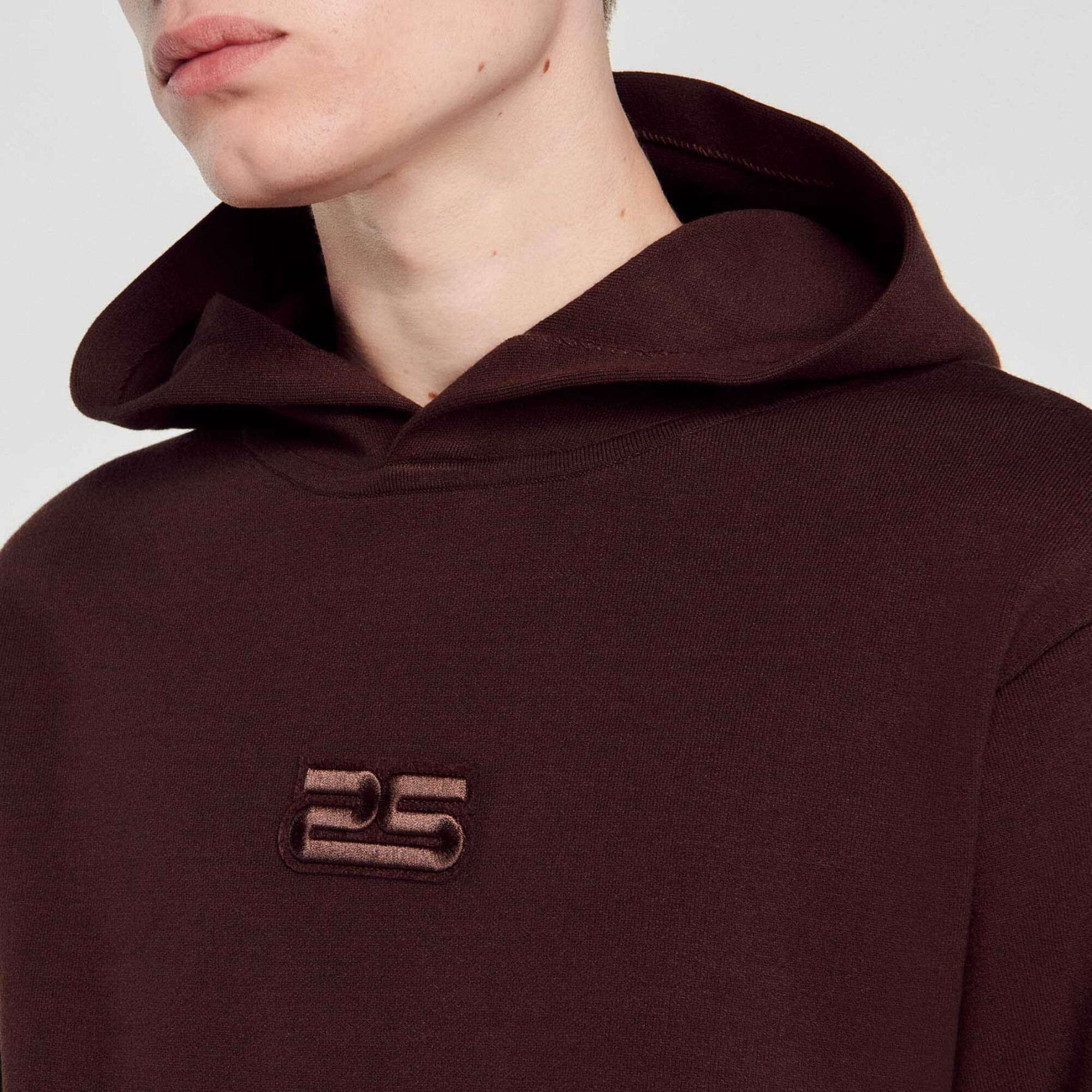 Knit hoodie