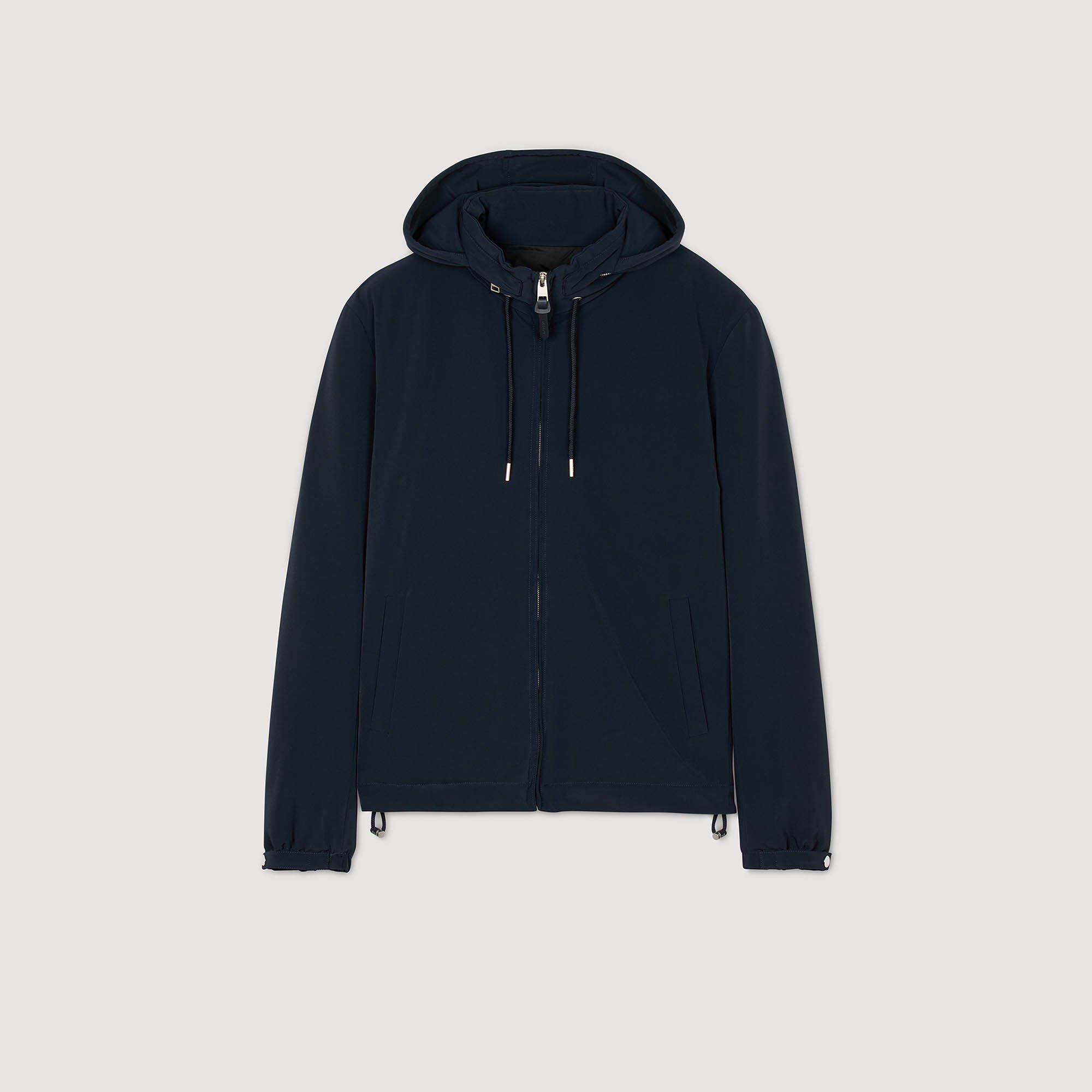Zip-up hooded jacket