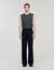 Wide-leg trousers with pleats