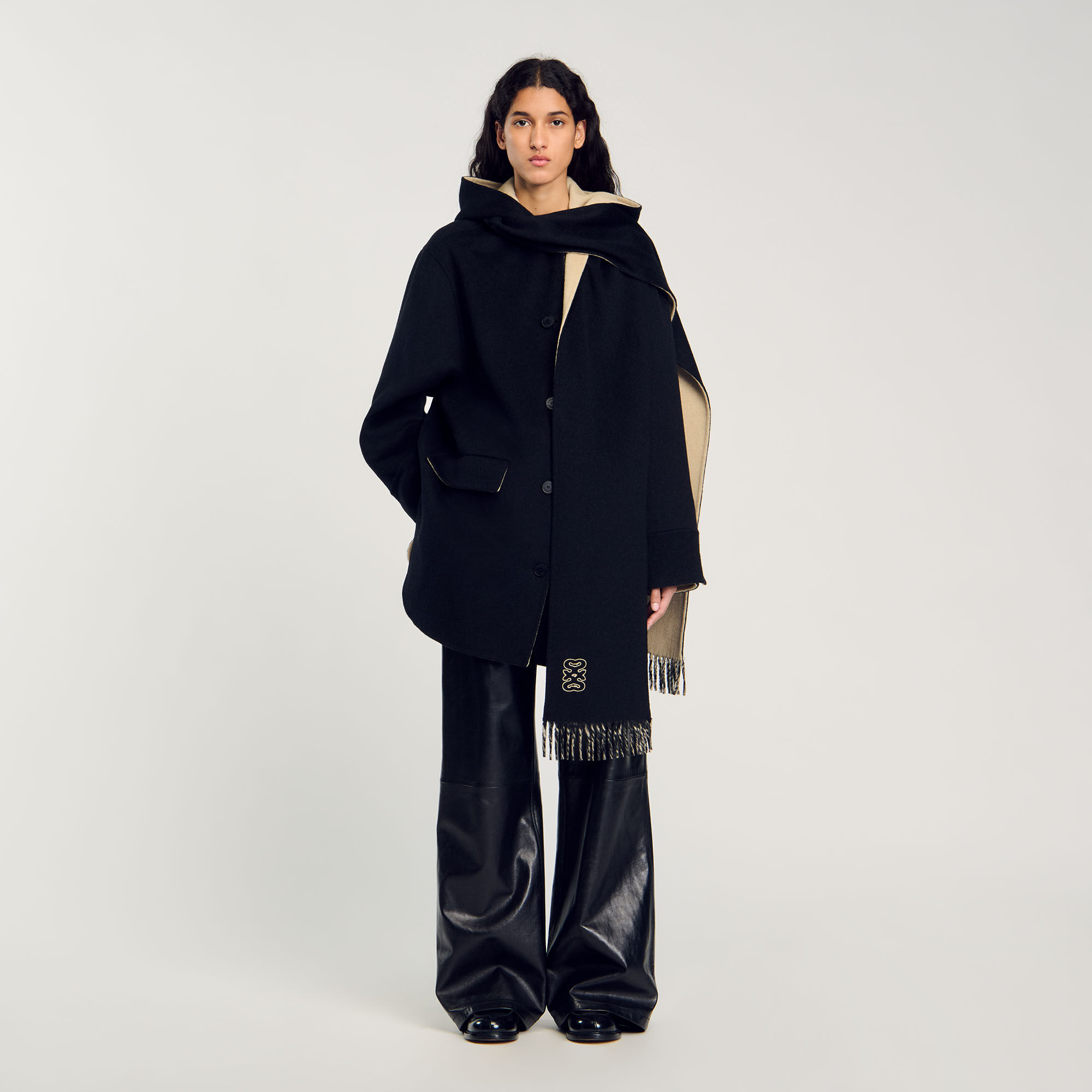 Sandro wool jacket online