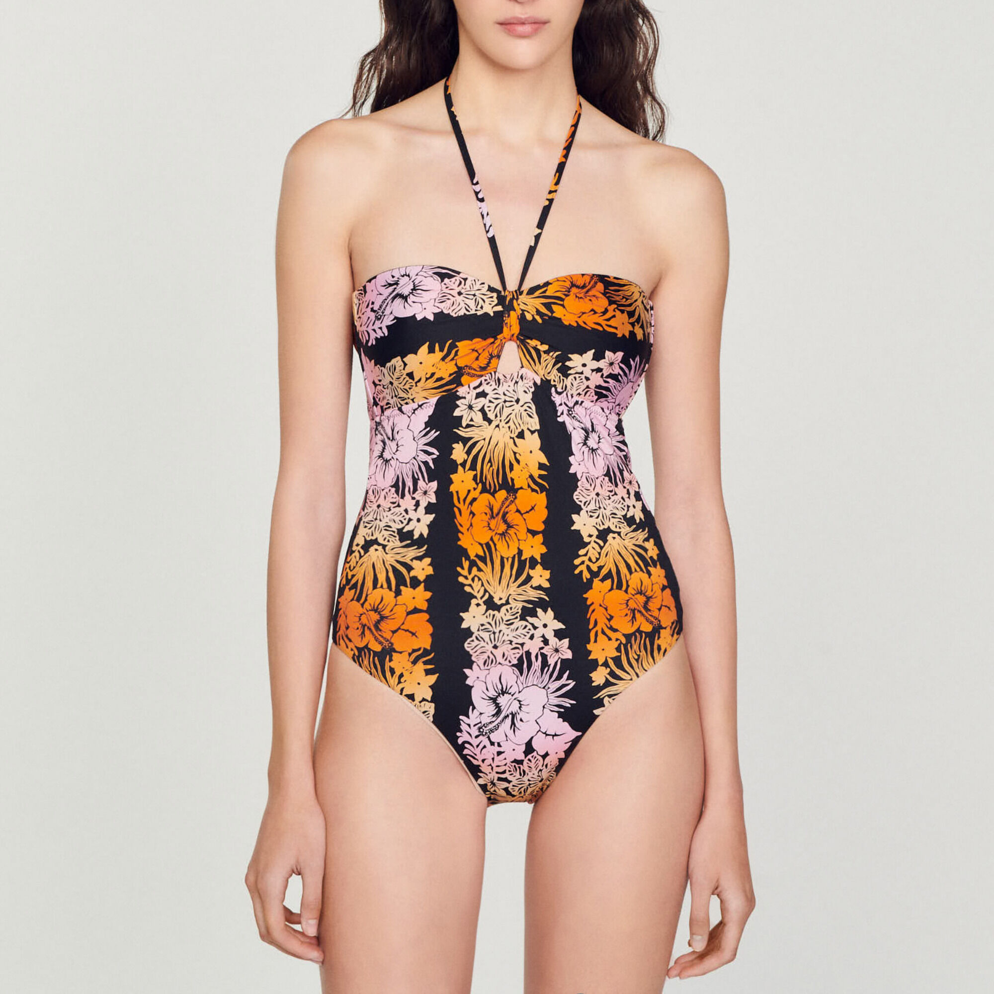 One-piece Hawaii print swimsuit