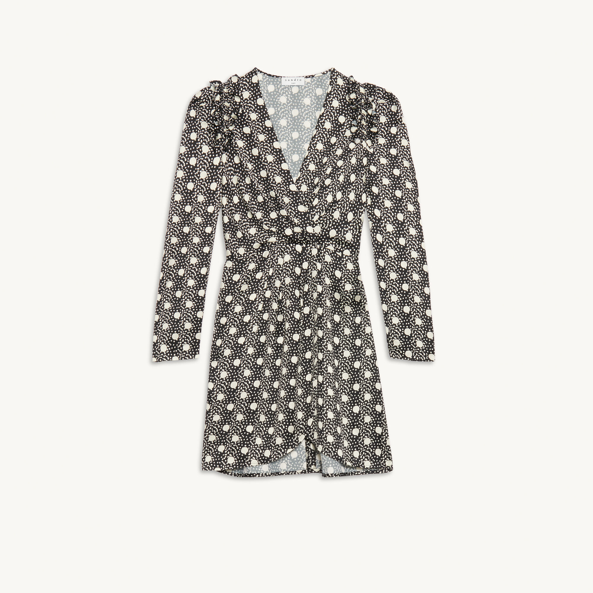 Short flowing printed dress