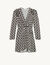 Short flowing printed dress