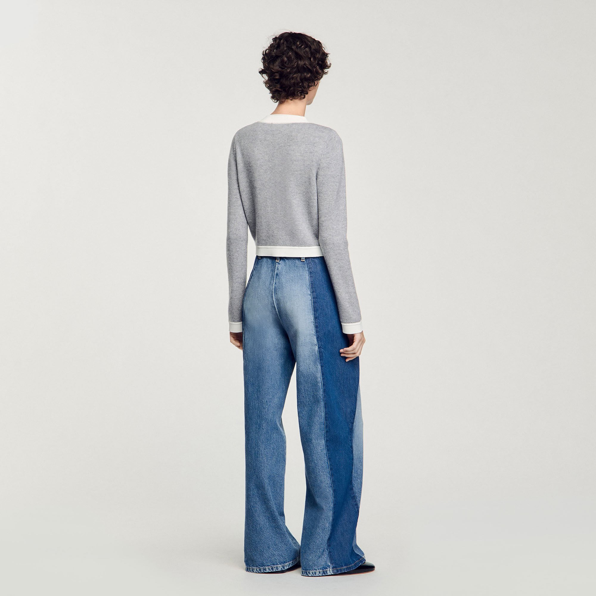 Two-tone cardigan