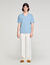 Stretch knit polo shirt