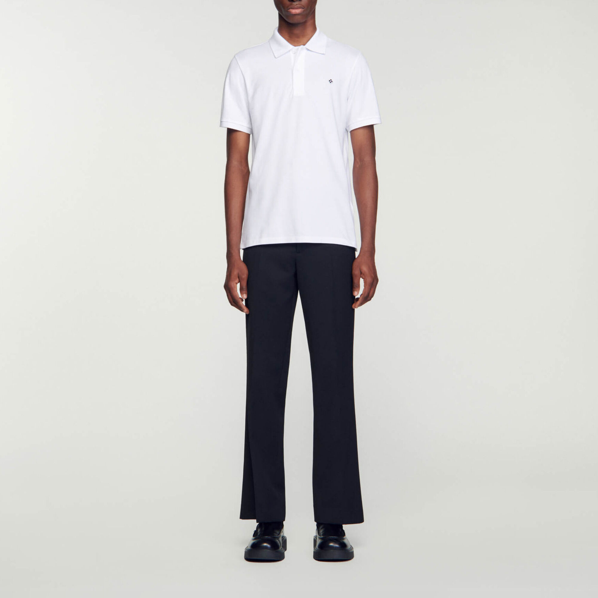 Polo shirt with Square Cross patch