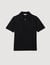 Knitted polo shirt with zip collar