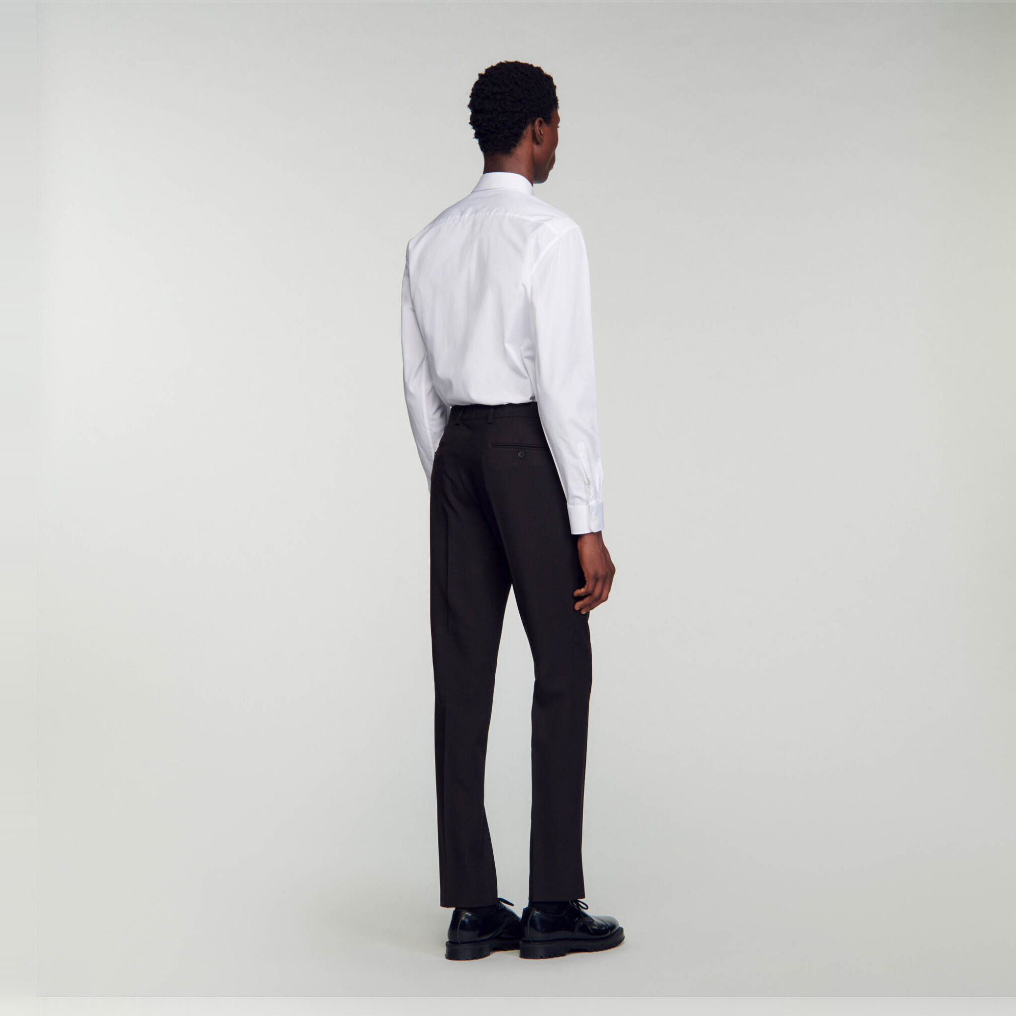 Wool suit trousers